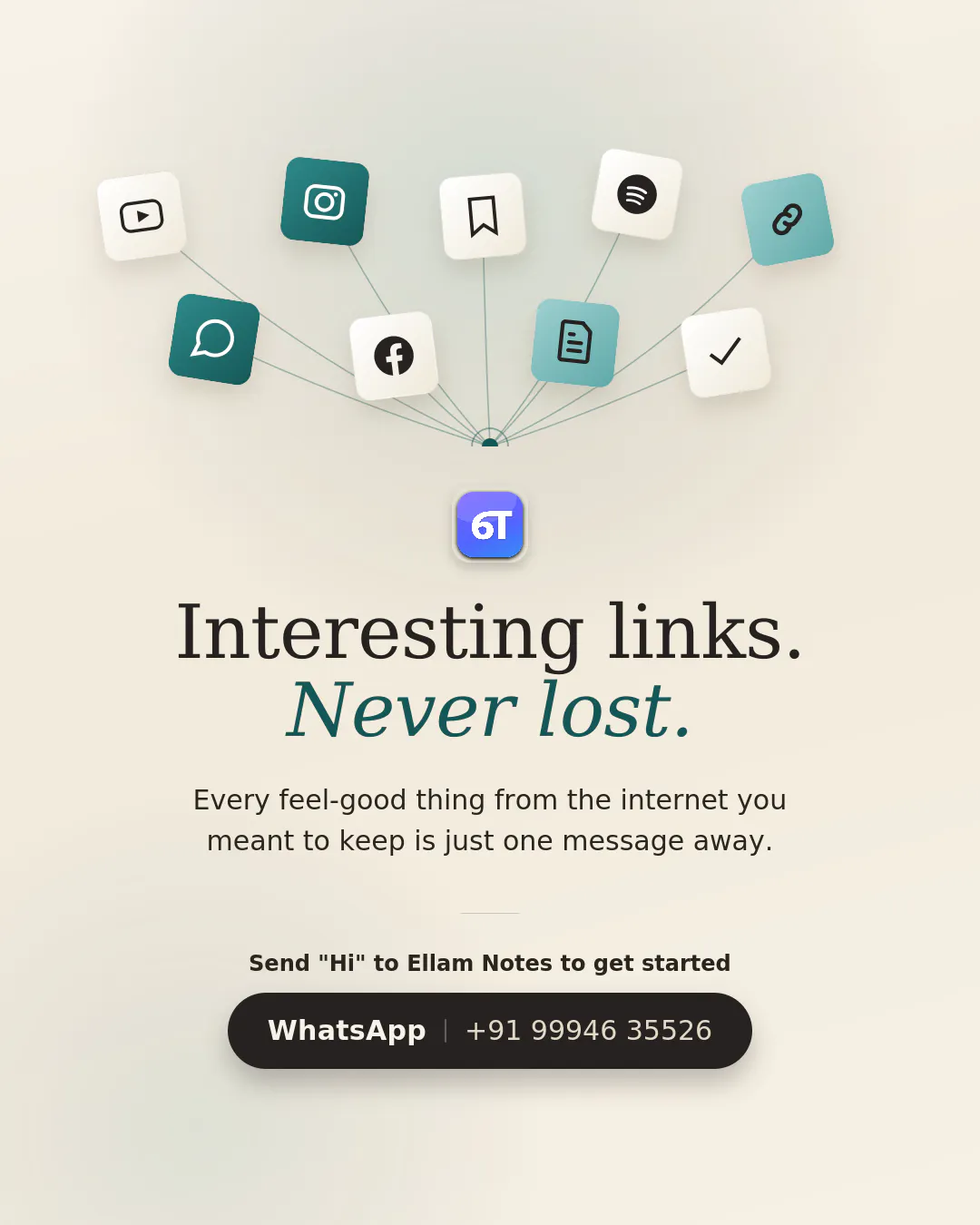 Ellam Notes – WhatsApp link saver gallery image