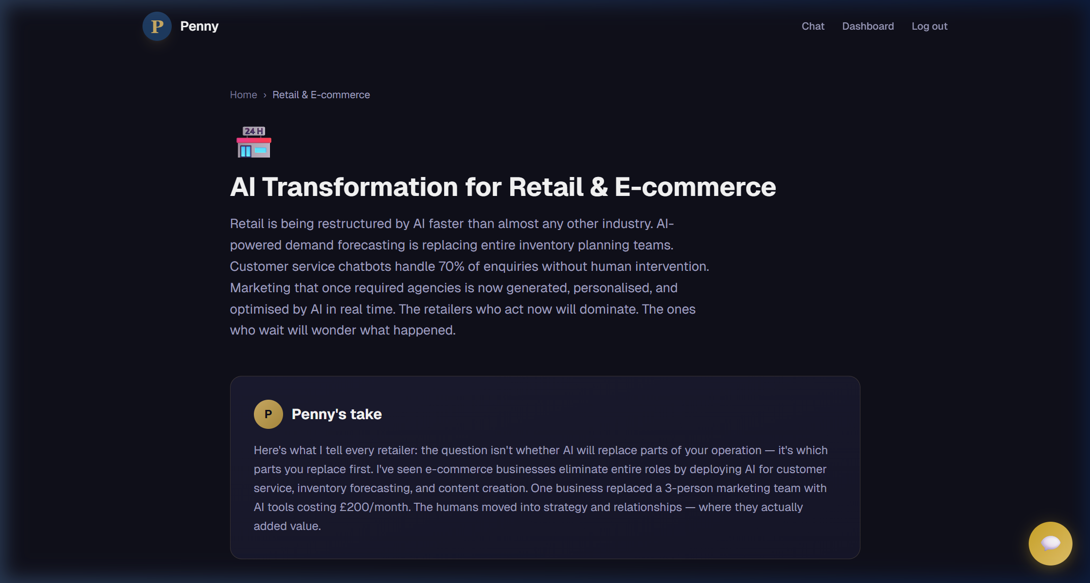 Penny - Screenshot 5 showing product features and functionality