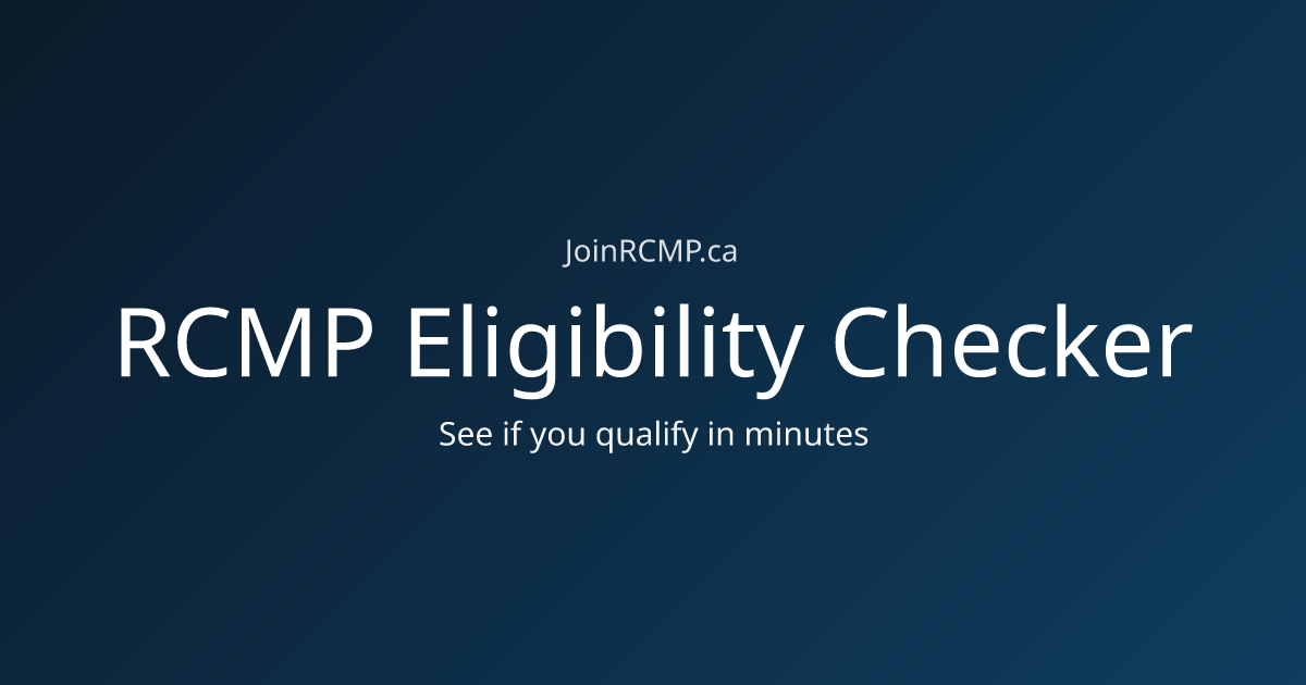 RCMP Eligibility Checker gallery image