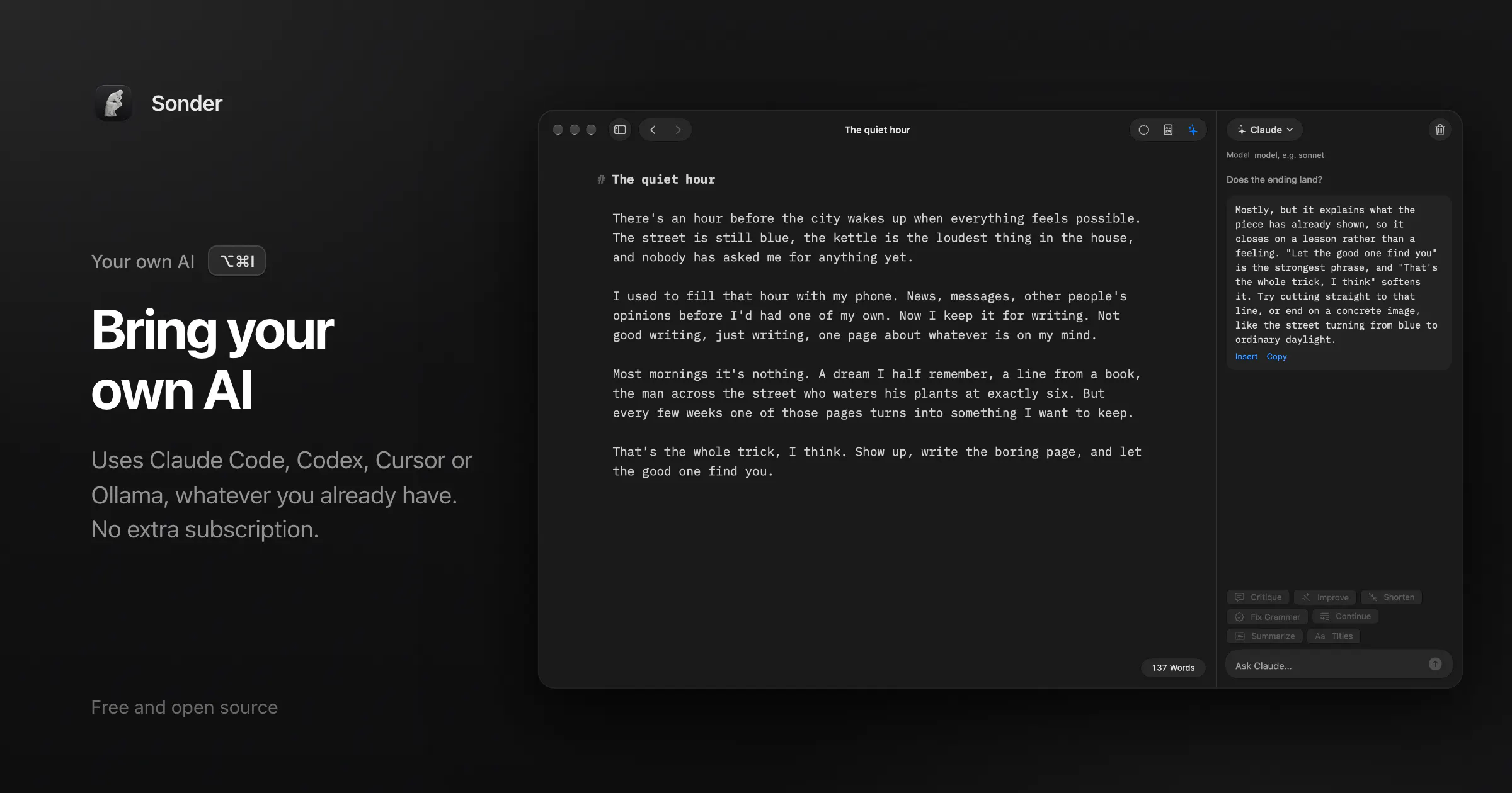 Sonder Markdown Editor gallery image