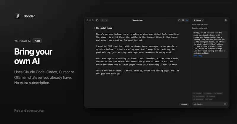 Sonder Markdown Editor screenshot 2