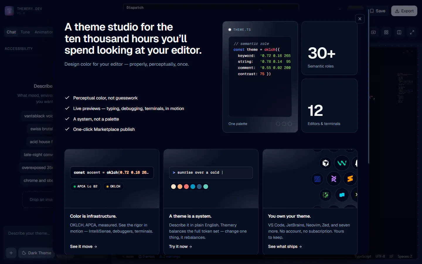 Themery: Build beautiful themes for your IDE | Product Hunt