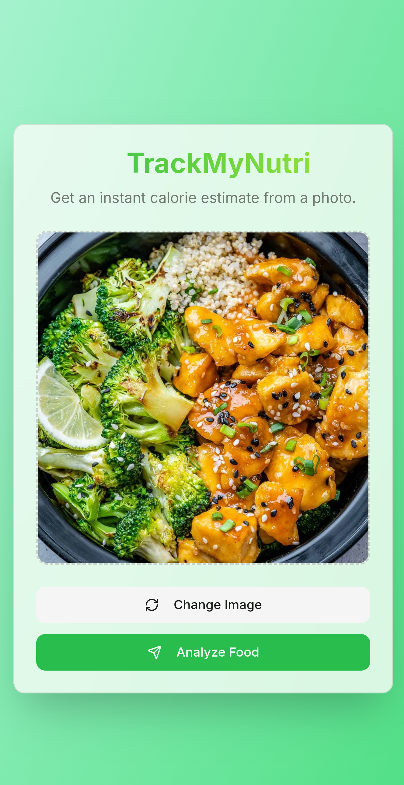 TrackMyNutri - AI Snap Calorie gallery image