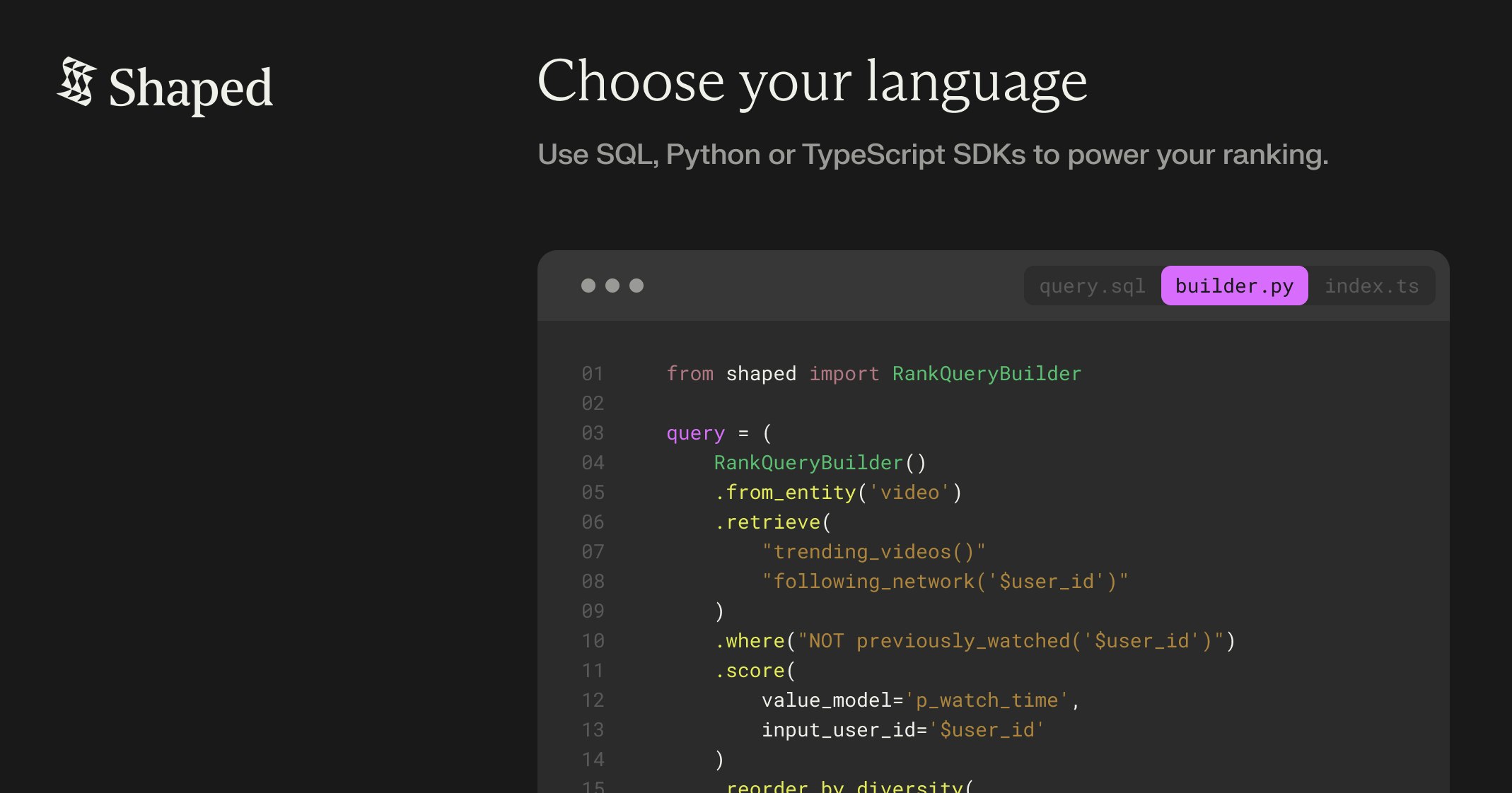 ShapedQL gallery image