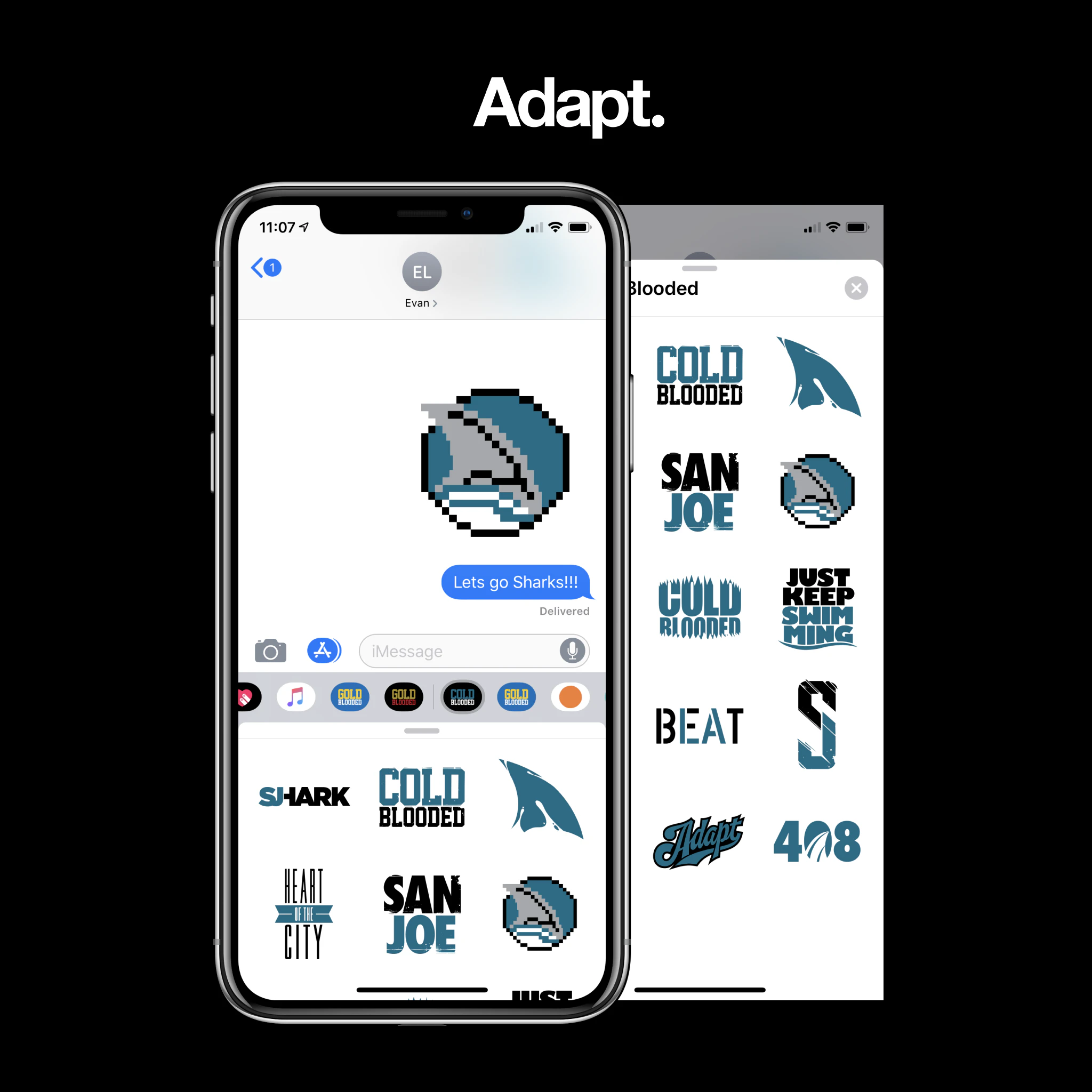 Cold Blooded (iOS Sticker App)