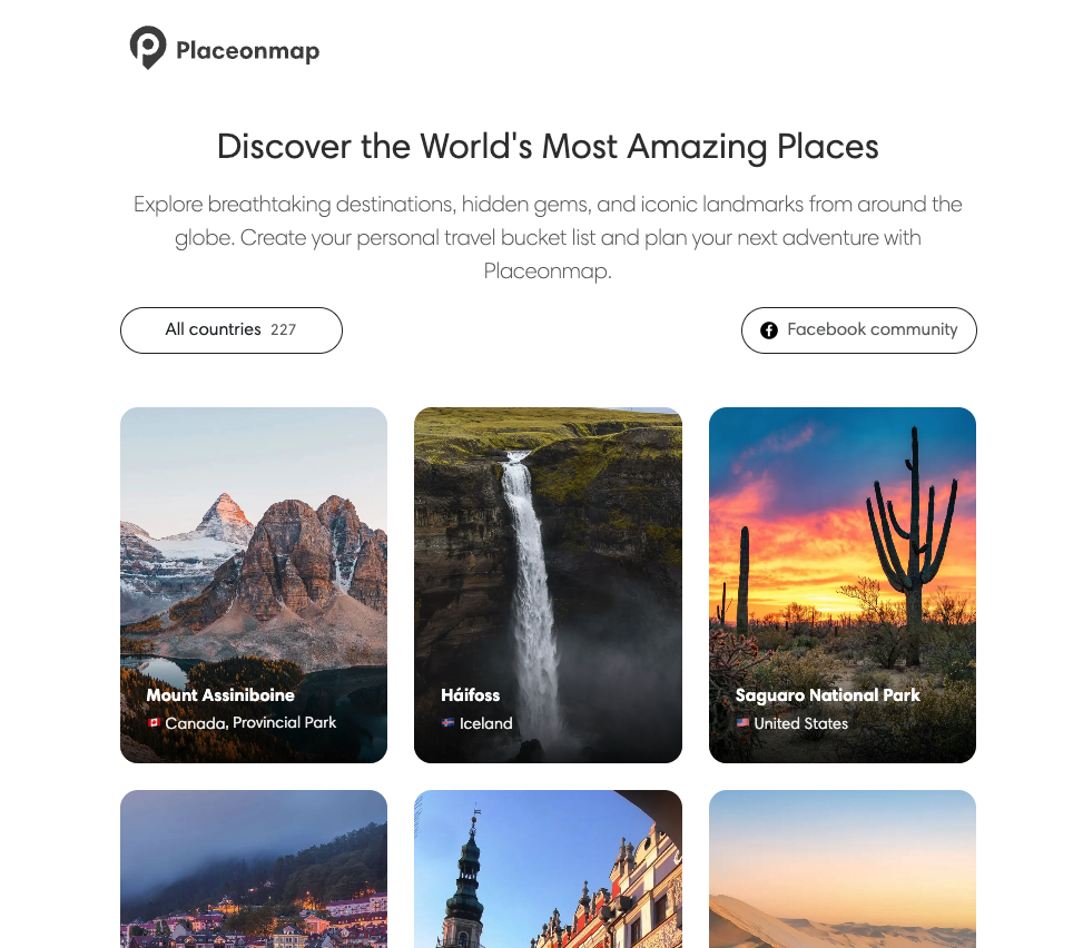 Placeonmap - Main screenshot showing features and interface