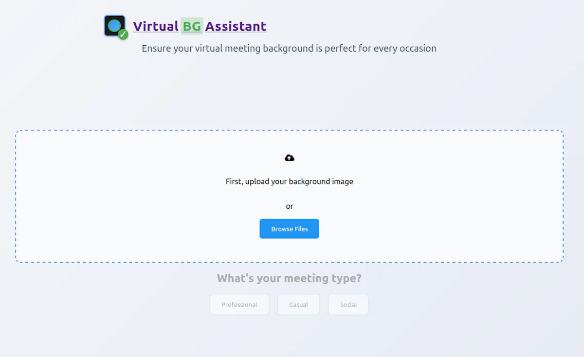 Virtual Background Assistant