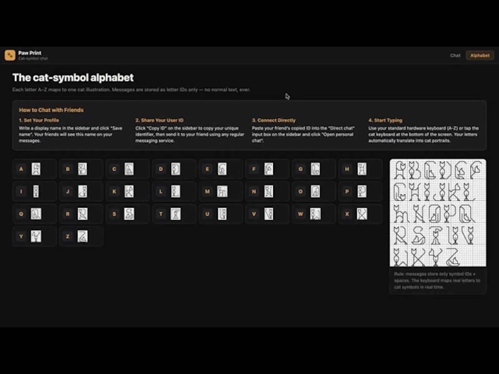 Paw Print — Cat Symbol Chat screenshot 1 (video preview)