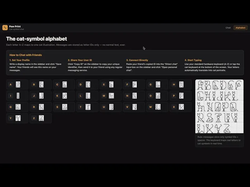 Paw Print — Cat Symbol Chat screenshot 1 (video preview)