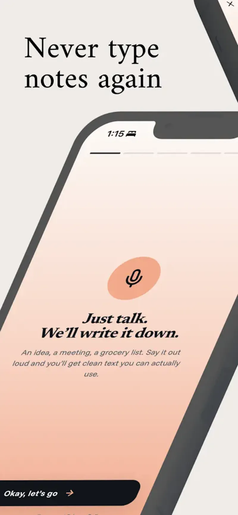 Transcribe AI Voice Notes App screenshot 1