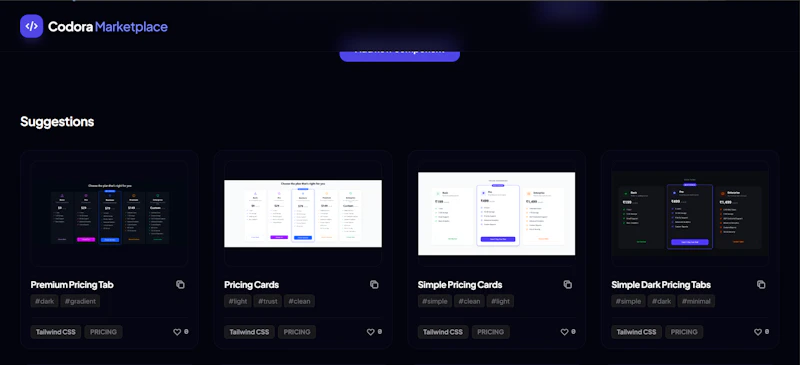 Codora Marketplace screenshot 1