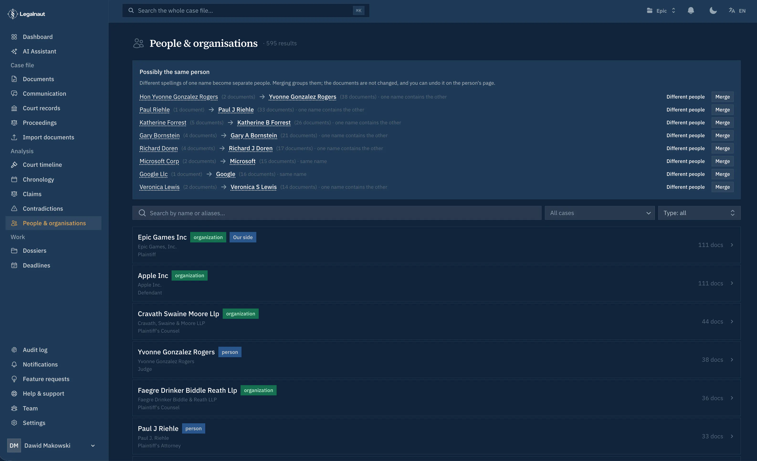 Legalnaut: AI Litigation & Case Analysis gallery image