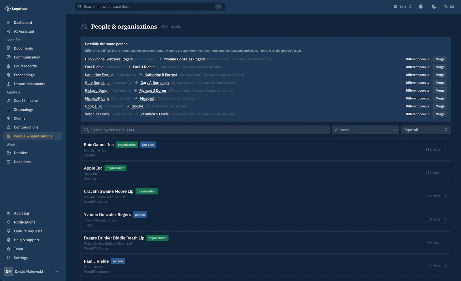 Legalnaut: AI Litigation & Case Analysis screenshot 9