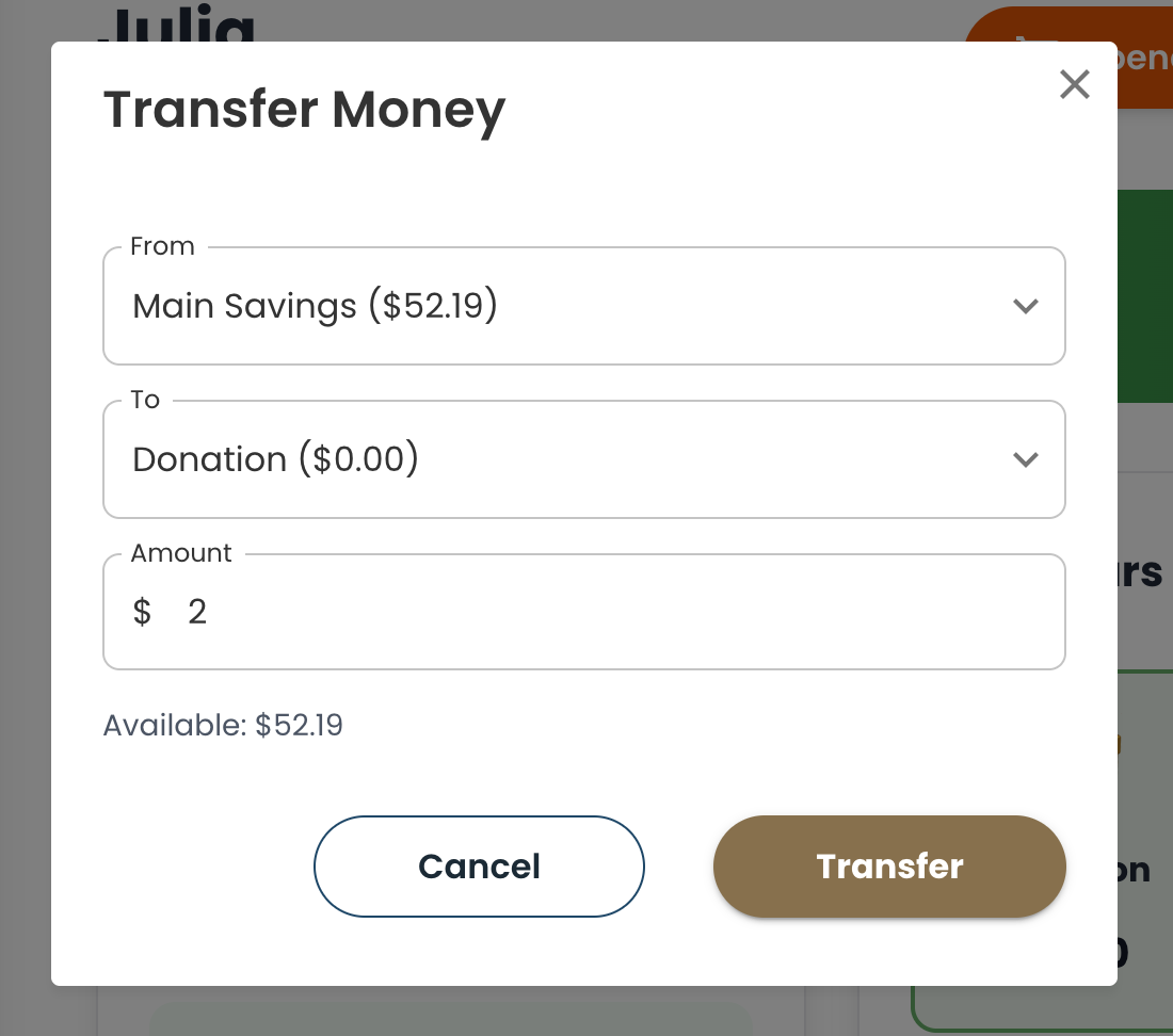 parent-controlled banking app for kids - Screenshot 4 showing product features and functionality