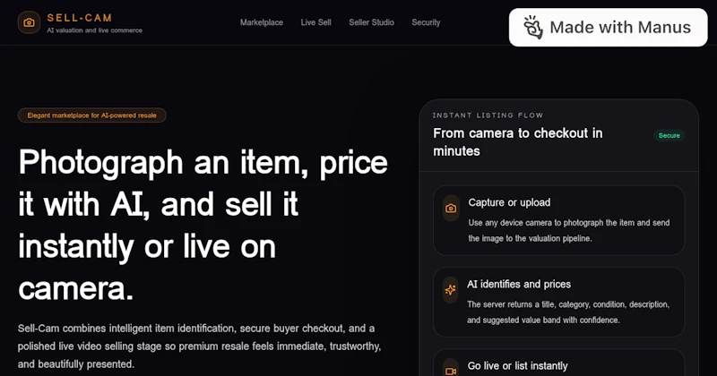 Sell-Cam screenshot 1