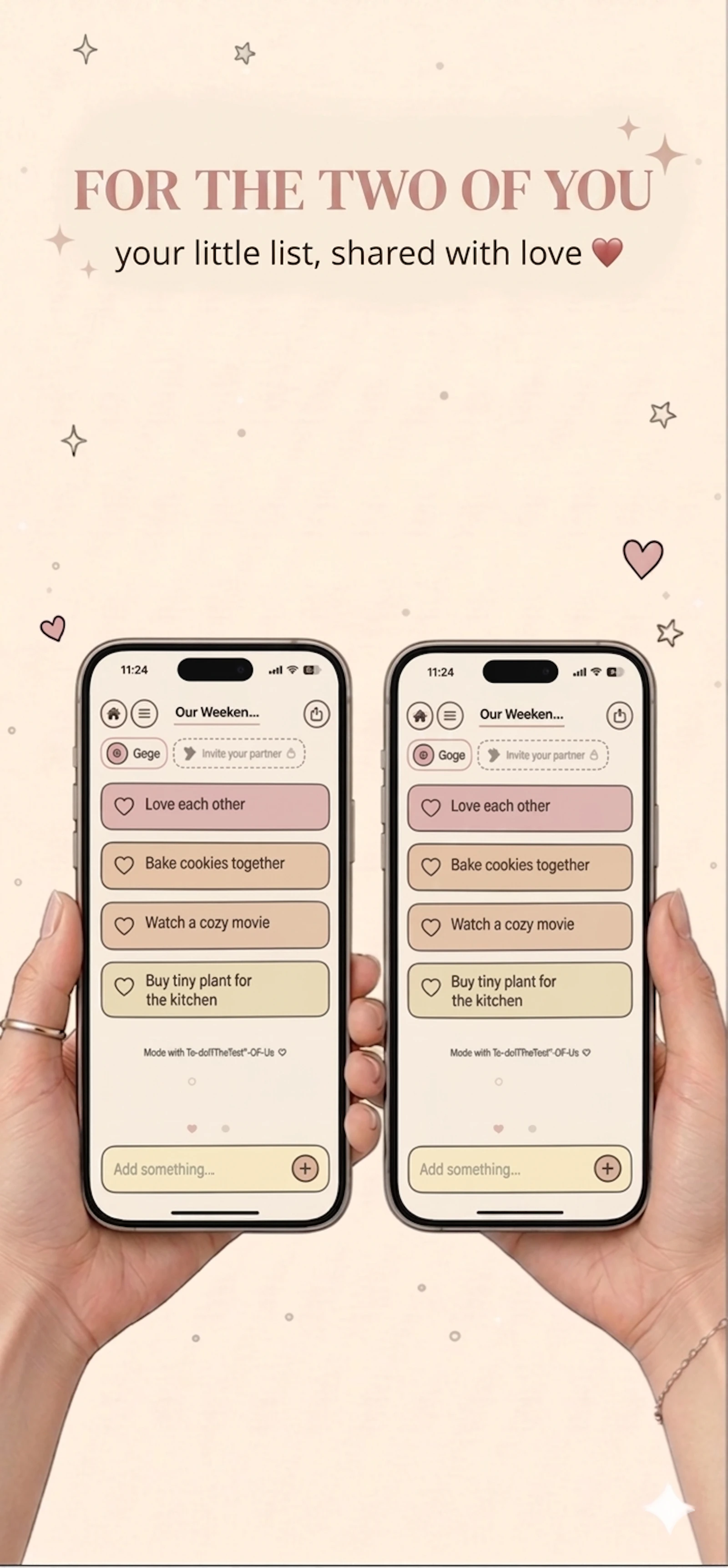 Toodo - The shared couple to-do list screenshot 1