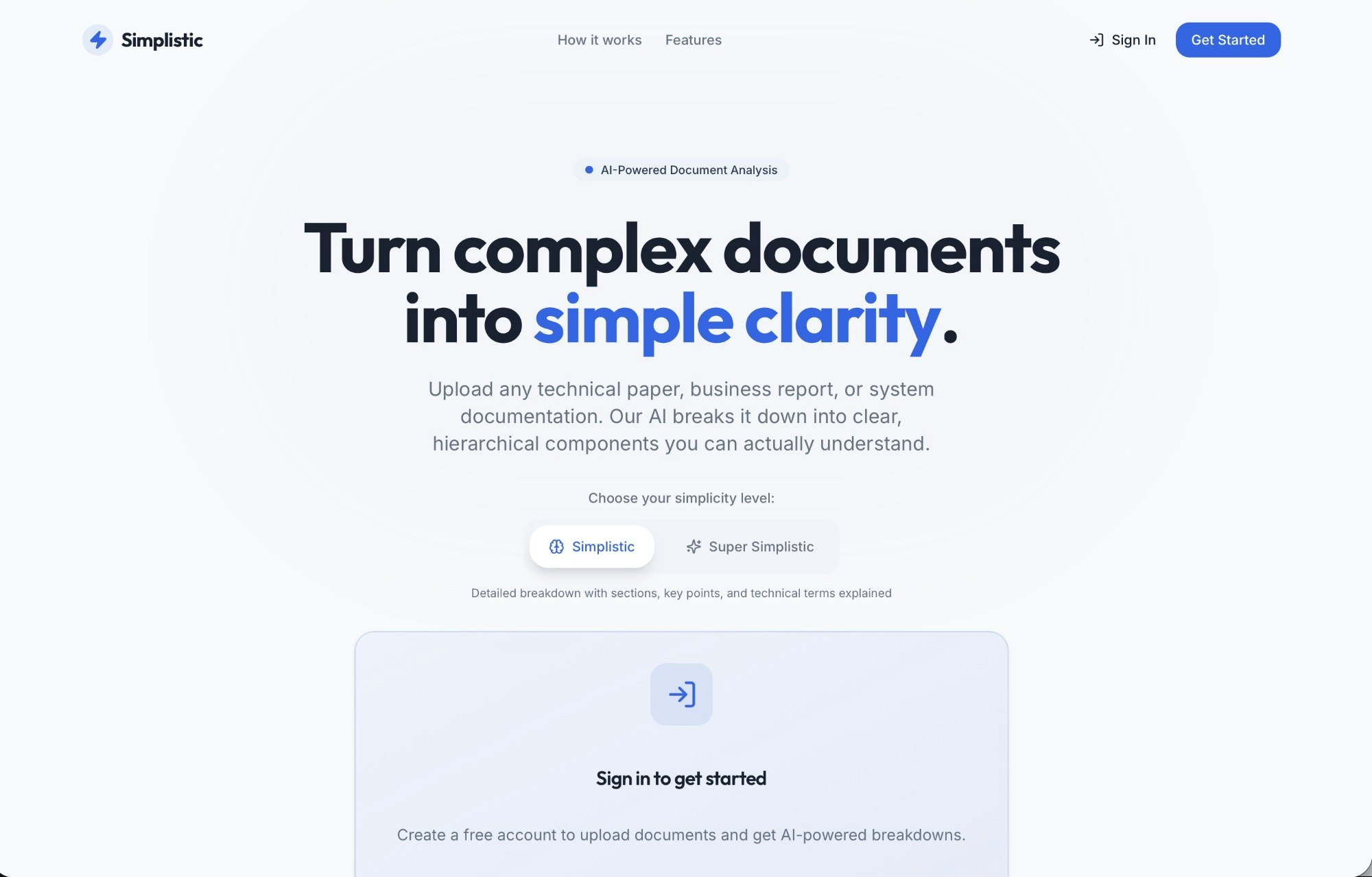 Simplistic AI gallery image