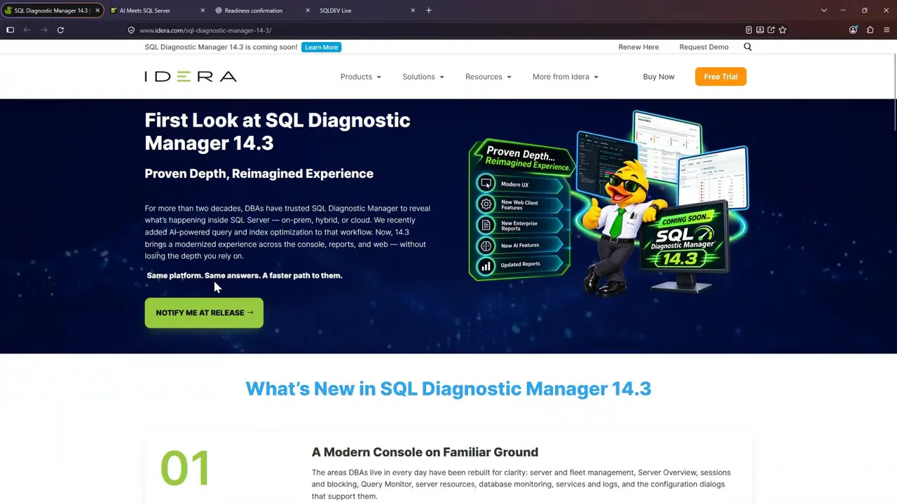 SQL Diagnostic Manager 14.3 gallery image