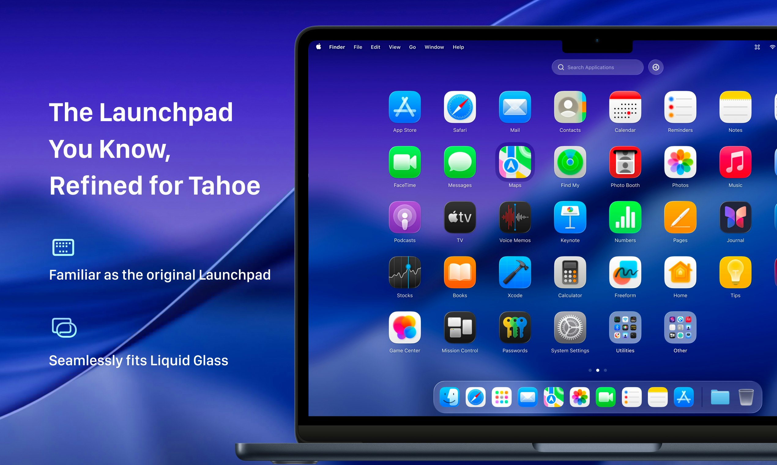 LaunchOS - Main screenshot showing features and interface