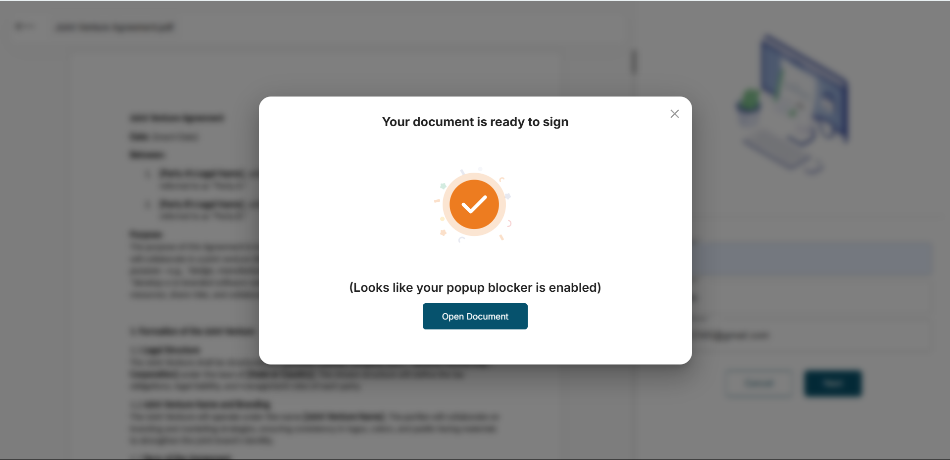 Média Signature électronique de confiance en ligne - SEULES ESIGNATURES AI du monde avec un suivi de documents proactif 3