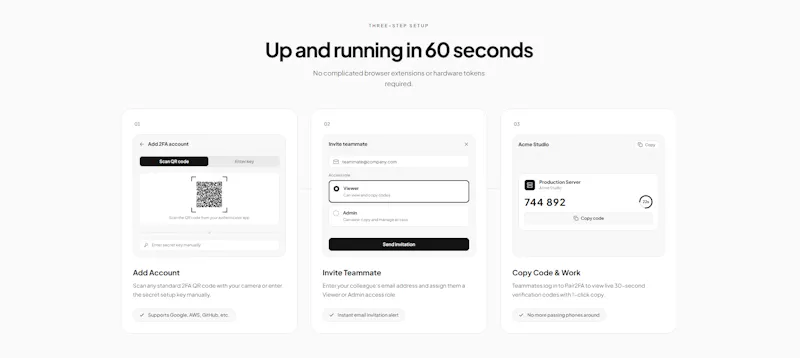 Pair2FA screenshot 2