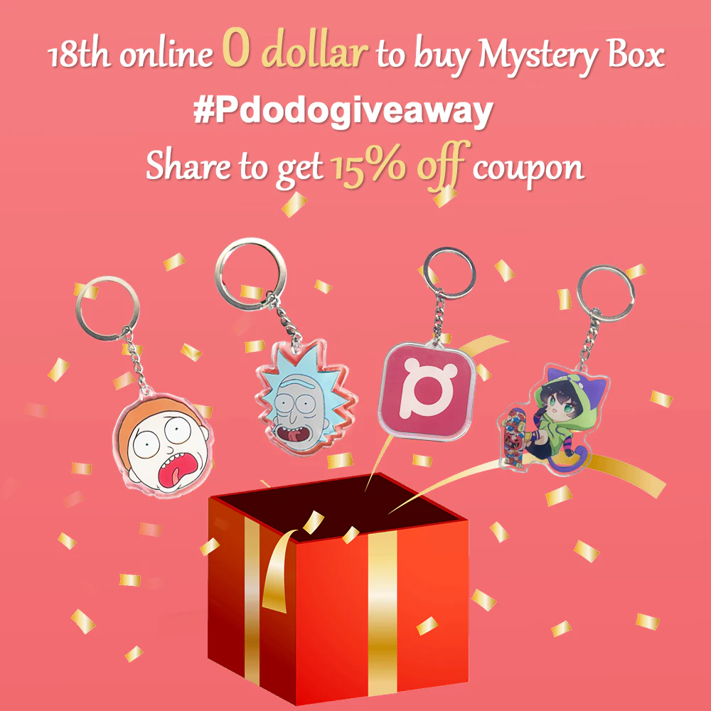 Free Mystery Box for Acrylic Keychains