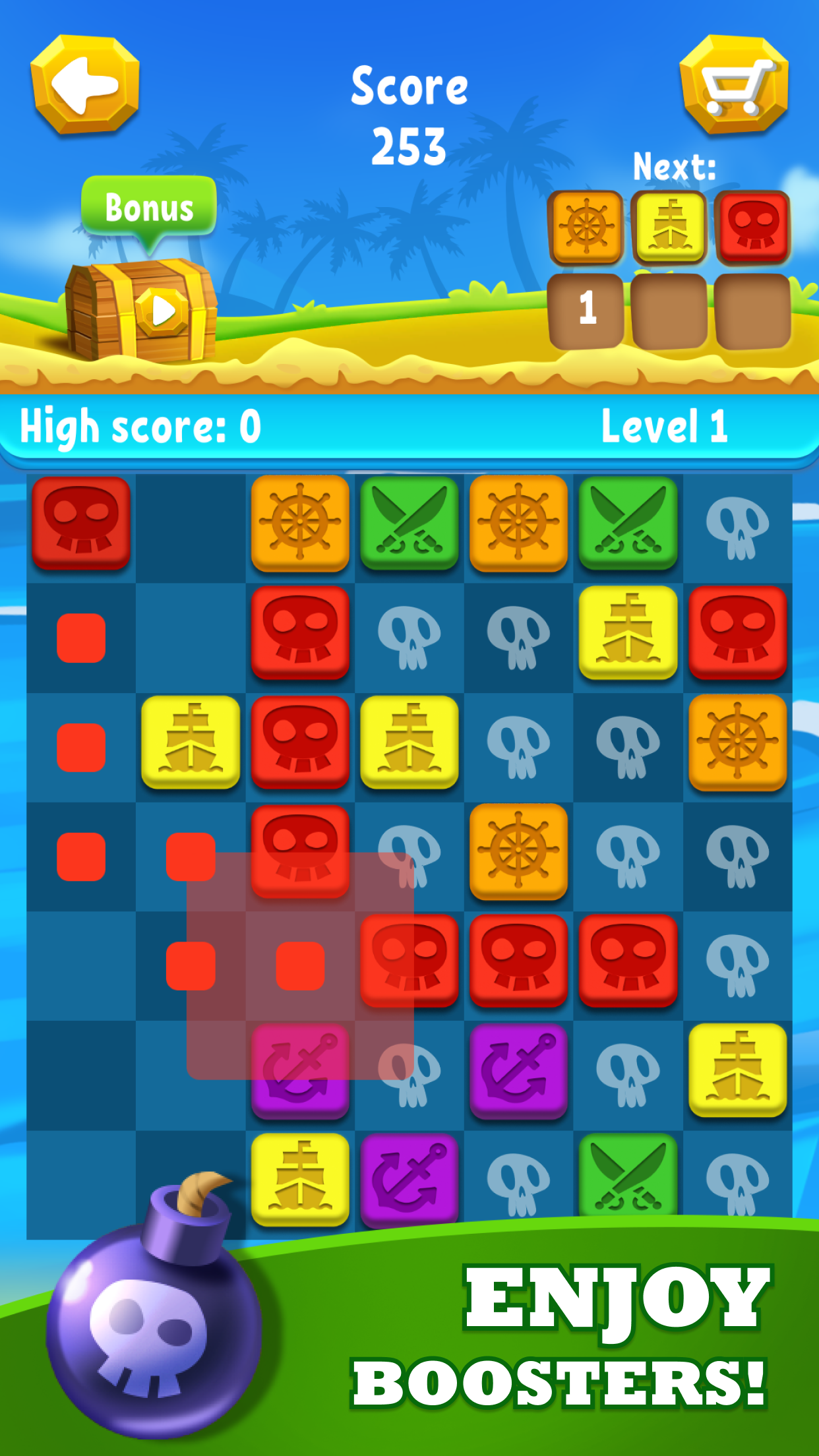 Pirate's Dice: connect 4 in a row gallery image