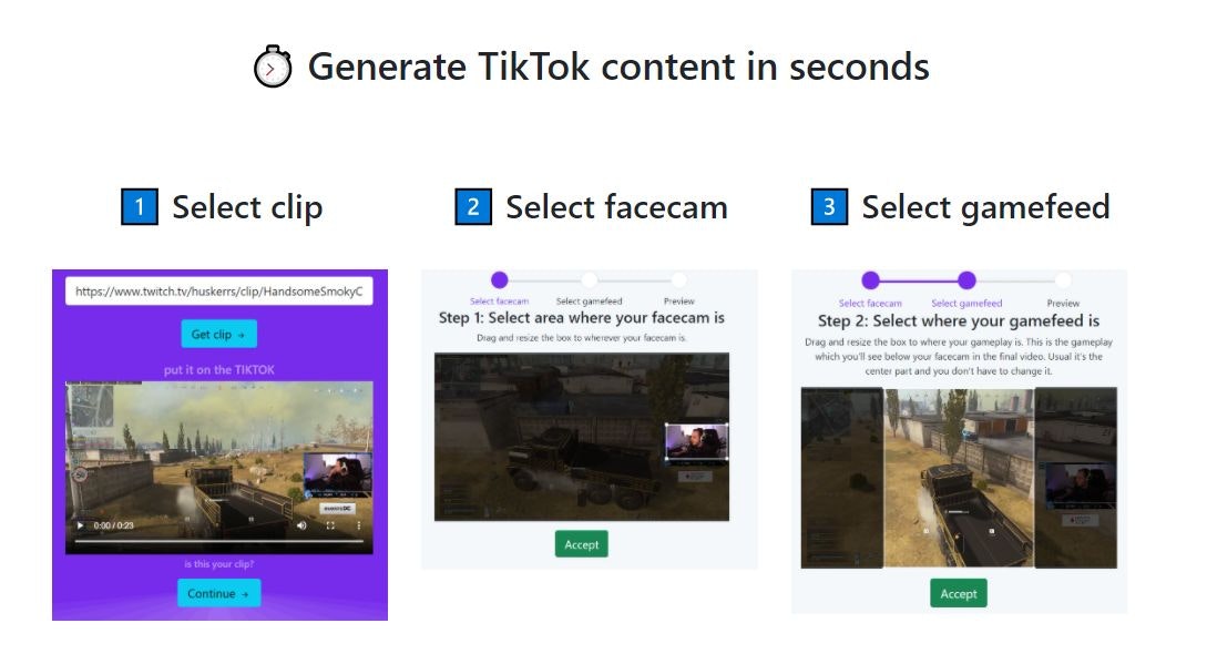 StreamLadder  Edit Twitch and  clips for TikTok