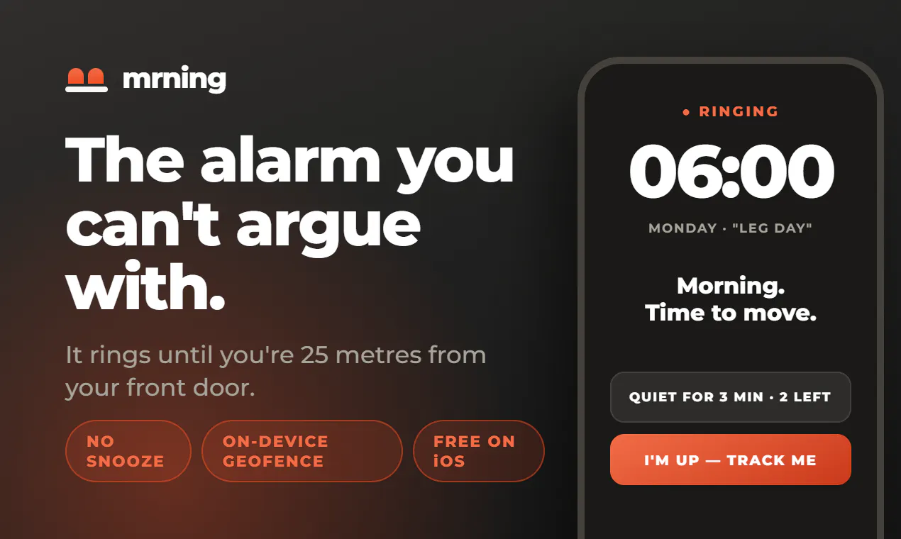 mrning app gallery image
