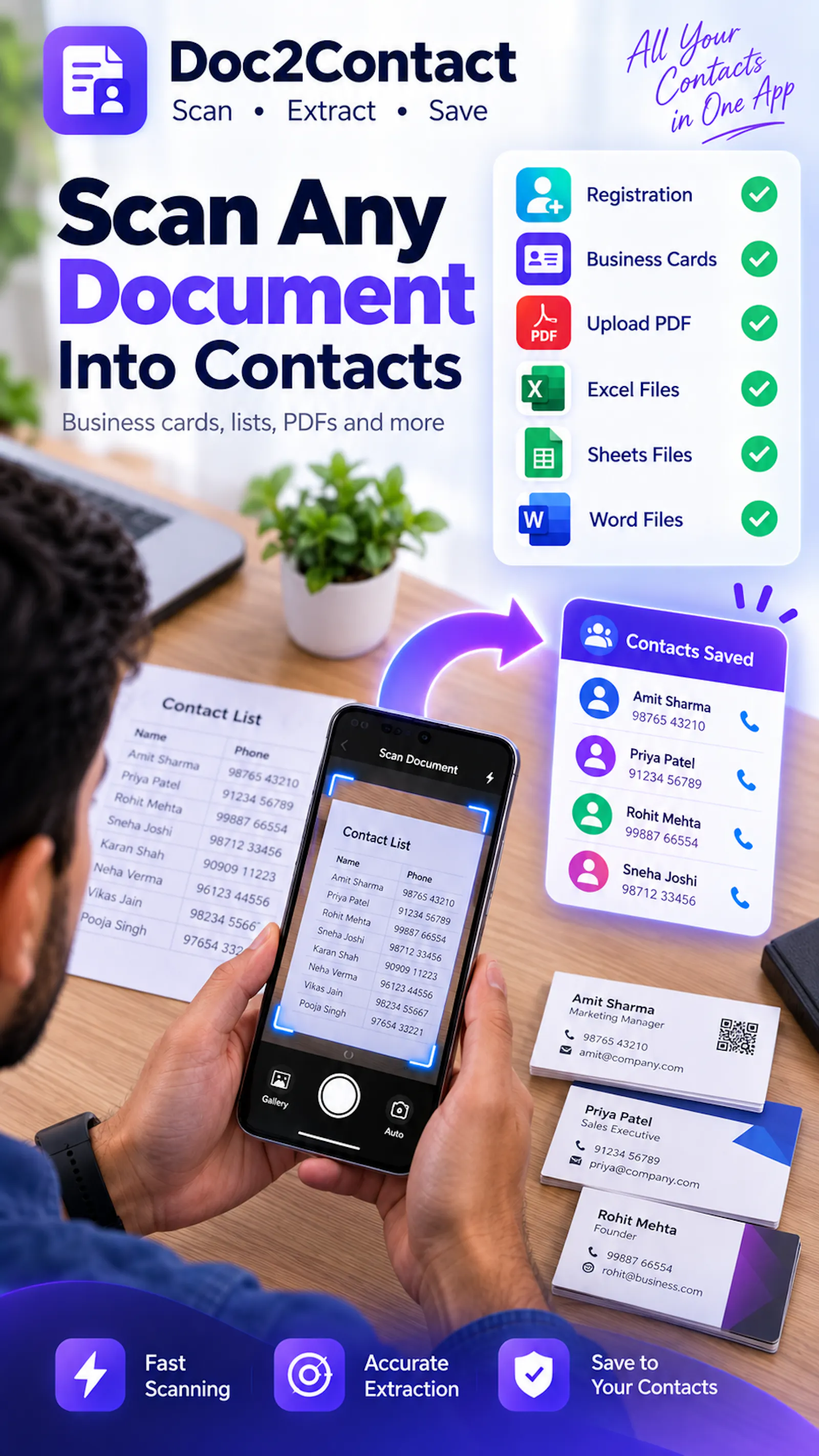 Doc2Contact: Contact Scanner  screenshot 2