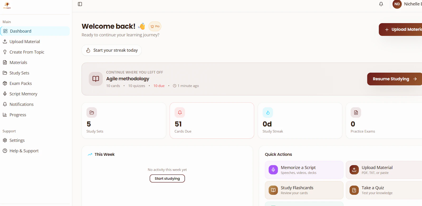 MindSpark Study screenshot 3