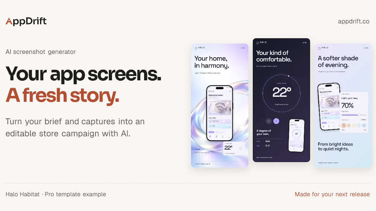AppDrift Screenshot Studio product