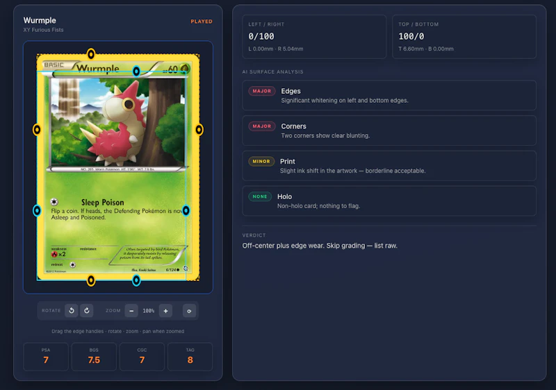 Card Centering Tool  screenshot 2