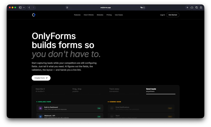 OnlyForms screenshot 1