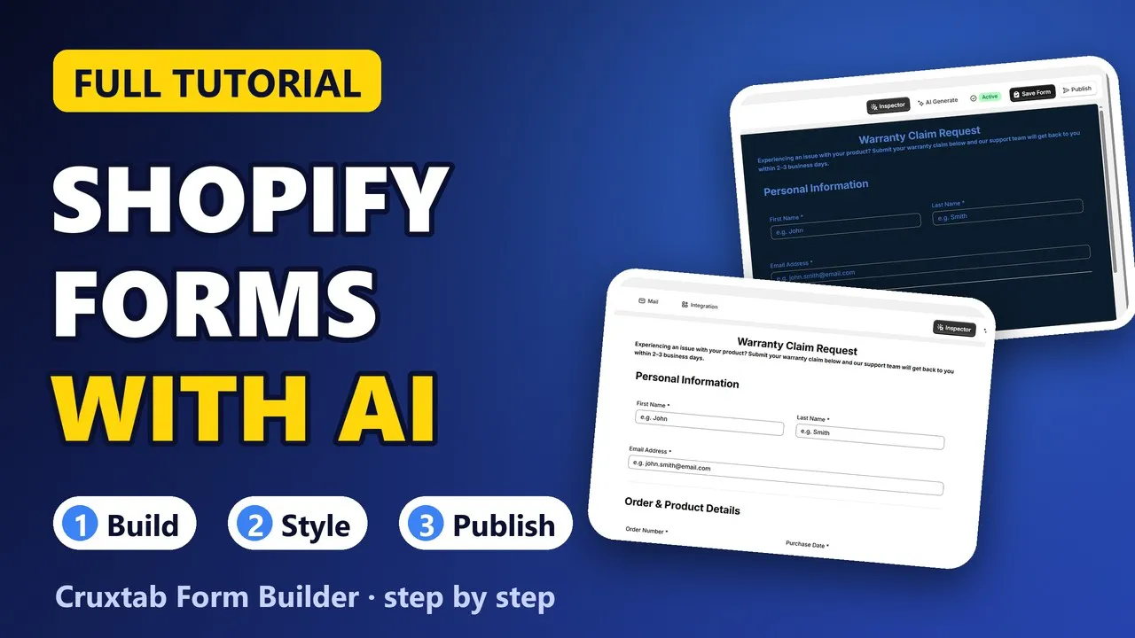 Cruxtab Contact Form Builder gallery image