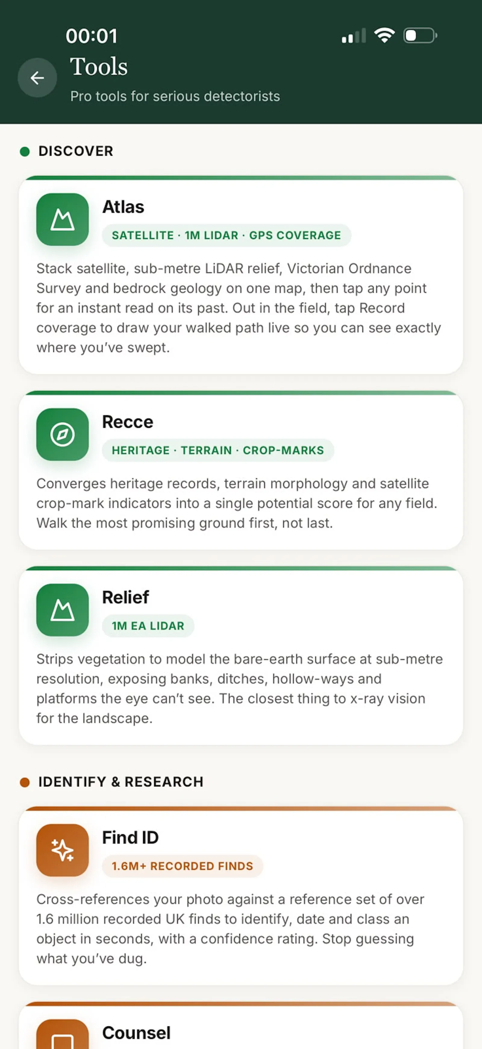 FieldFinders screenshot 2