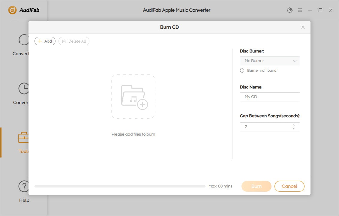 Mídia 3 de Converter Audifab Apple Music - Converta qualquer música da Apple em formato MP3 simples.