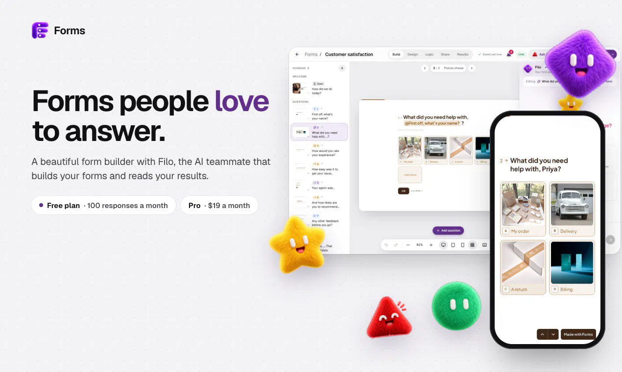 Forms — Build forms people love screenshot 5