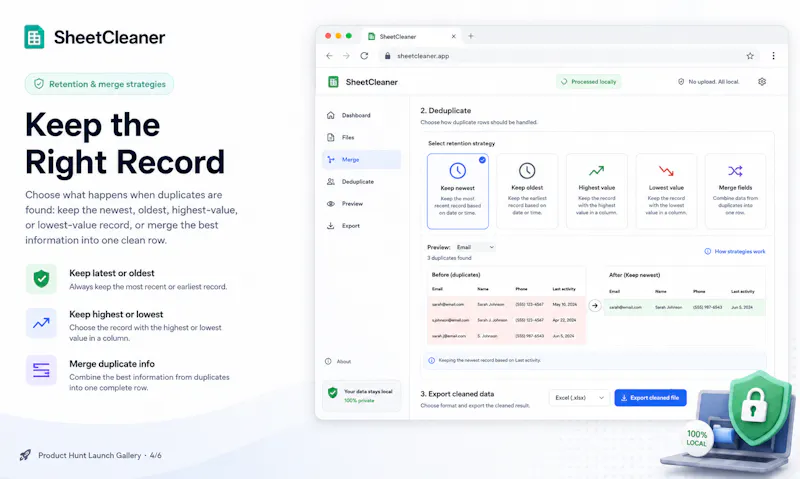 SheetCleaner screenshot 4