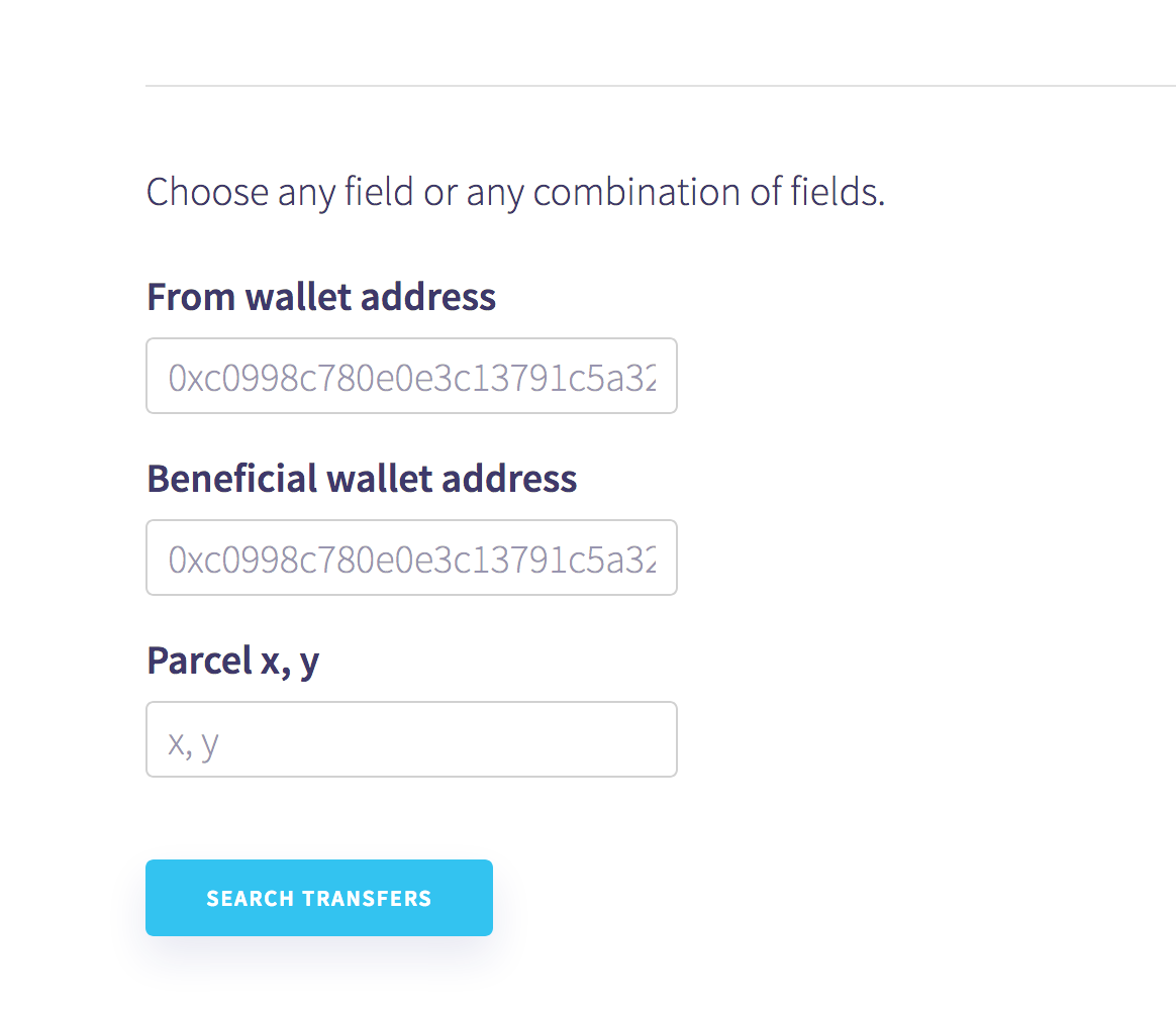 Decentraland Parcel Explorer gallery image