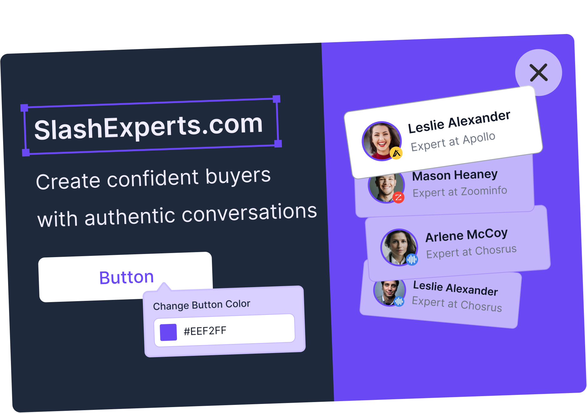 Slashexperts - Aiuta i team a chiudere più velocemente collegando gli acquirenti con utenti reali media 3