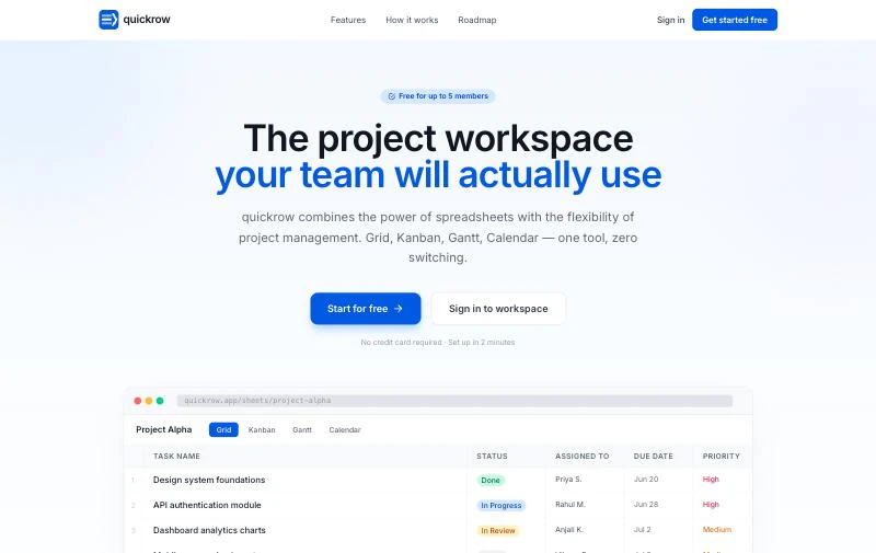 QuickRow screenshot 1