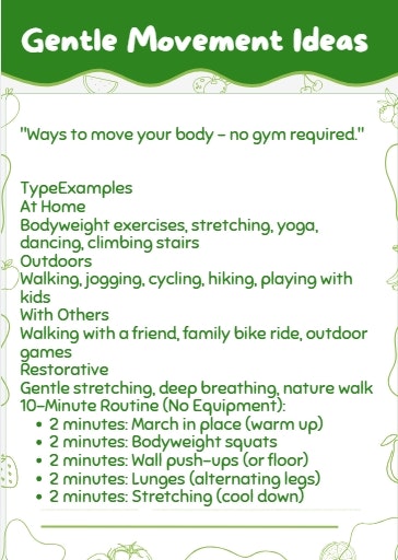 28-Day Balanced Health & Fitness Planner media 3