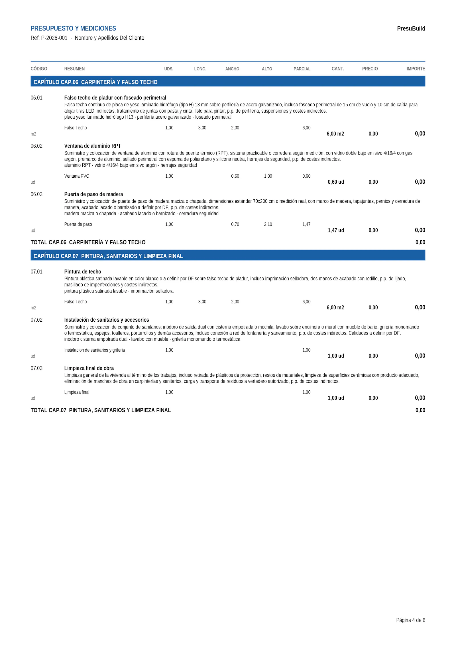 PresuBuild screenshot 6
