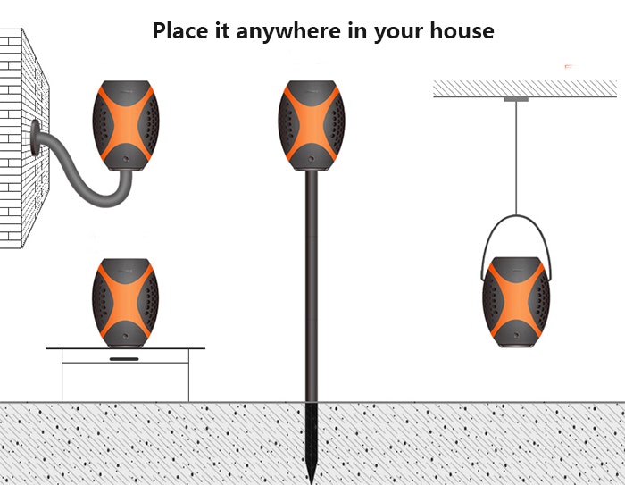 Tressh flame lamp gallery image