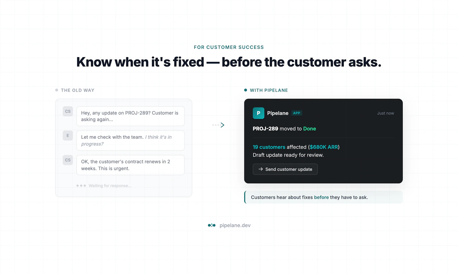 Pipelane — Customer Impact Intelligence screenshot 3