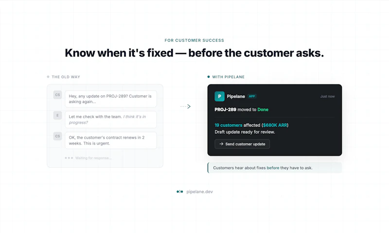 Pipelane — Customer Impact Intelligence screenshot 3
