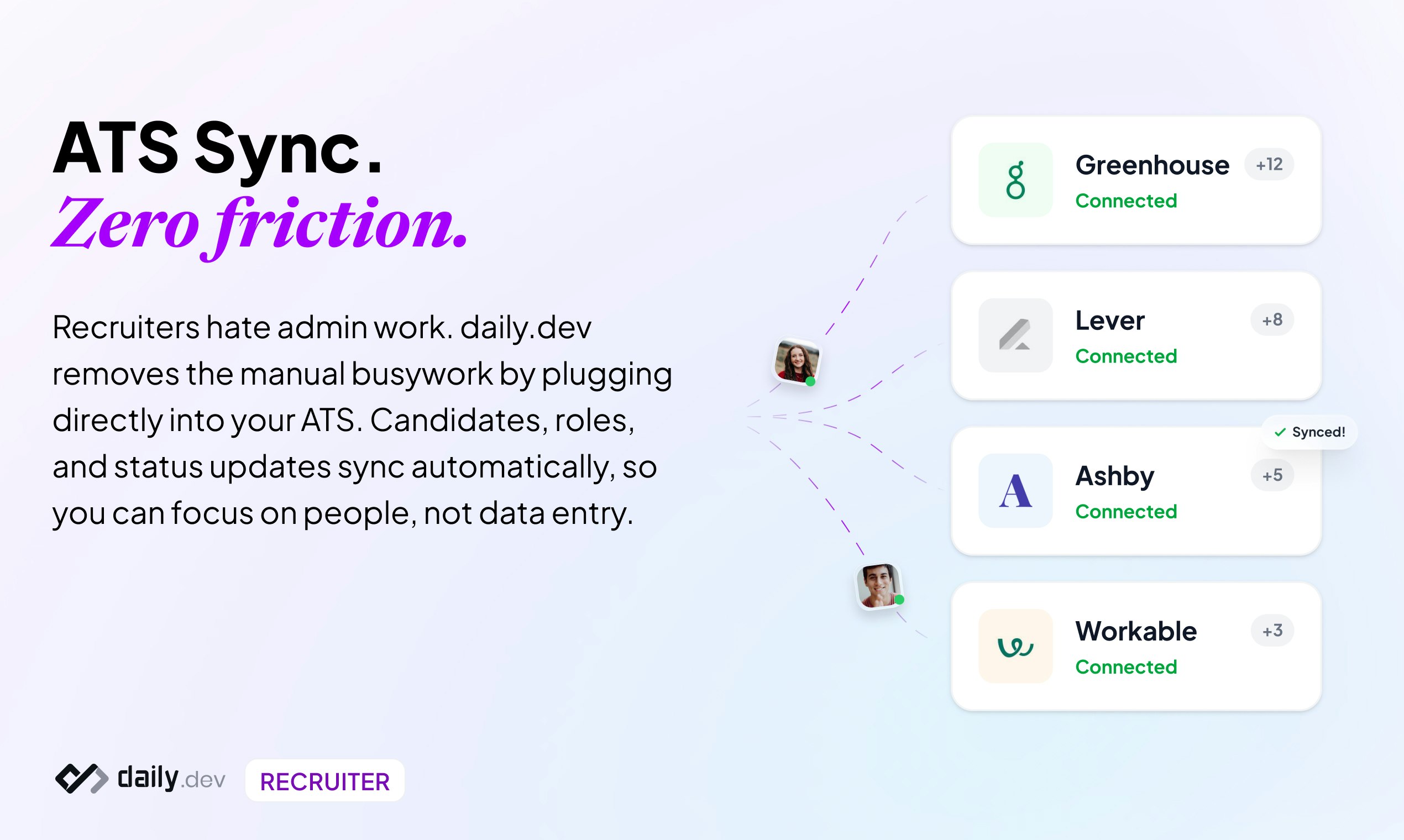 daily.dev Recruiter - Screenshot 5 showing product features and functionality