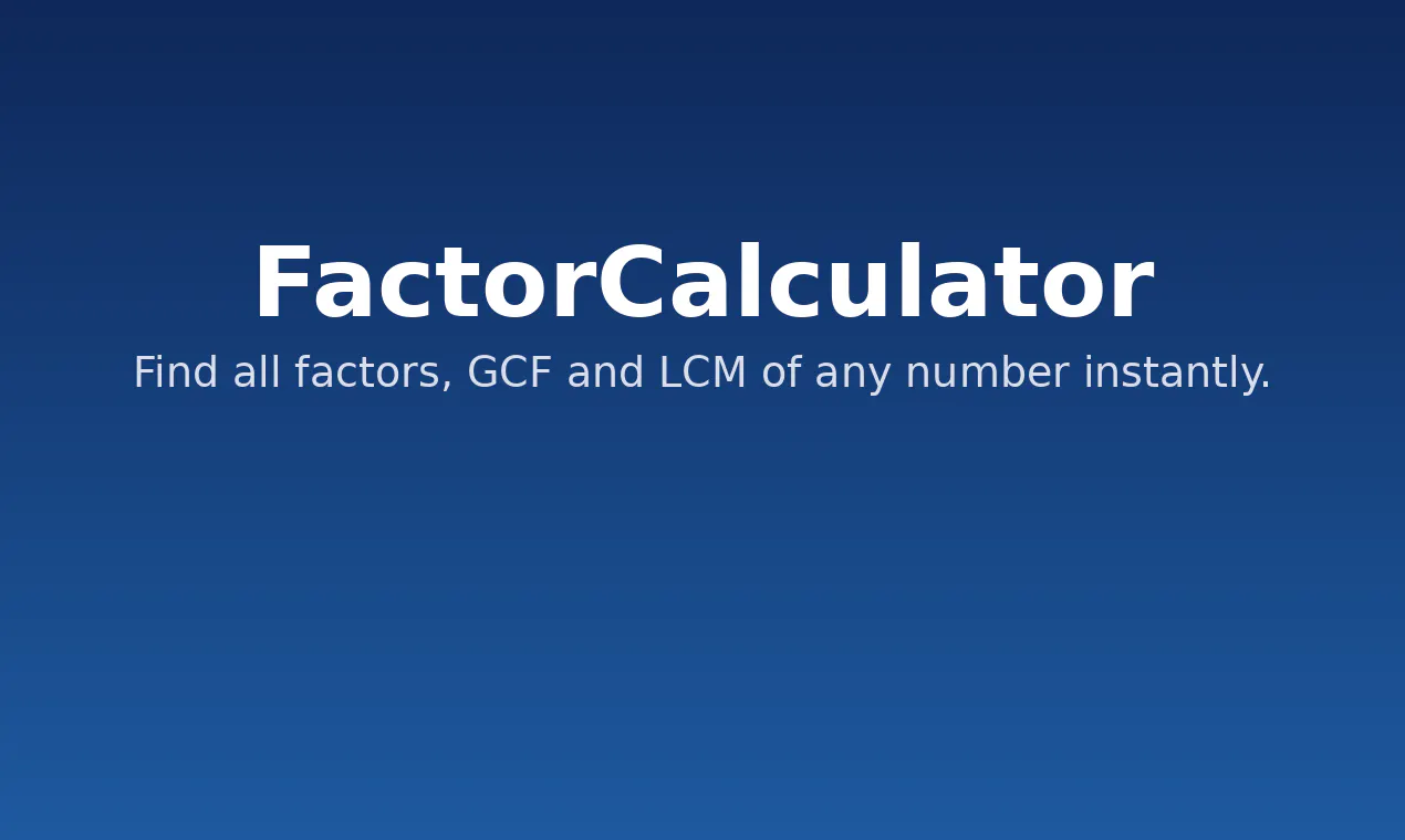 FactorCalculator gallery image