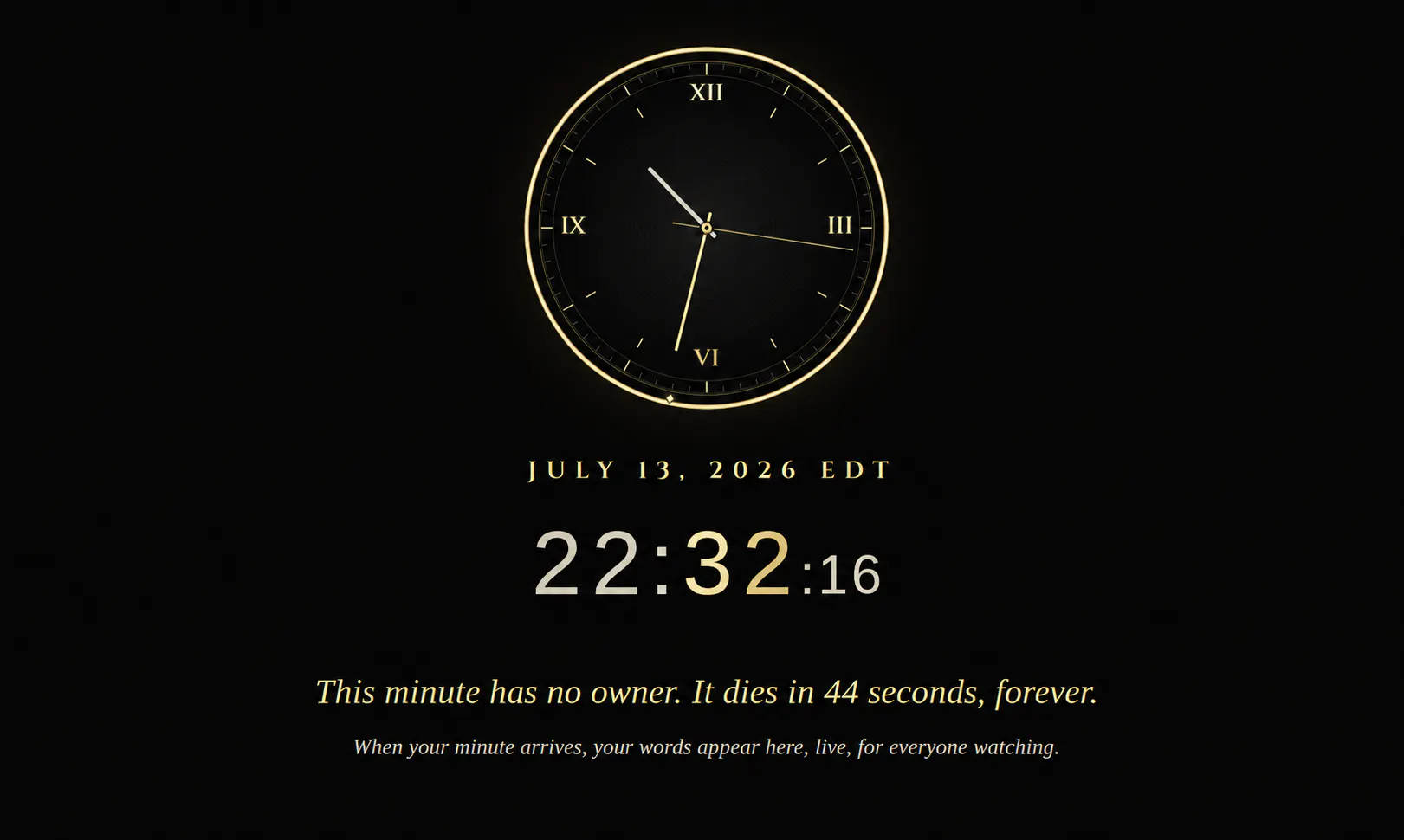 THE MINUTE gallery image